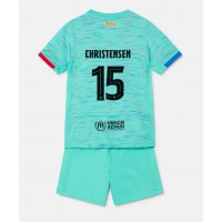 Billiga Barcelona Andreas Christensen #15 Barnkläder Tredje fotbollskläder till baby 2023-24 Kortärmad (+ Korta byxor)